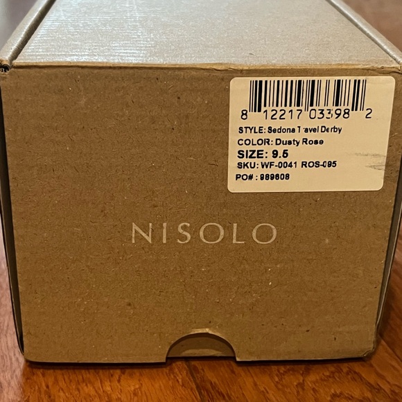 NEW Nisolo Sedona Lightweight Derby Suede Women’s in Dusty Rose Size 9.5 - Picture 4 of 7